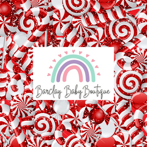 Candy Cane Fabric TODDLER/Pre-School (12/18m - 5T) ALL Patterns