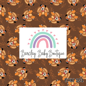 MOU Gobble Fabric TODDLER/Pre-School (12/18m - 5T) ALL Patterns