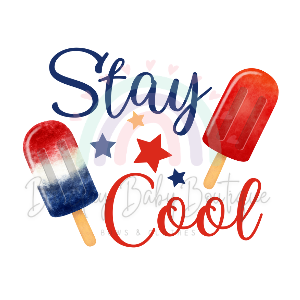RWB 'Stay Cool' Popsicles WHITE Onesie, Basic T-shirt and Peplum shirt SUBLIMATION