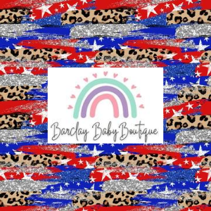 RWB Cheetah Brushstroke Fabric CHILD (6y - 12y) ALL Patterns