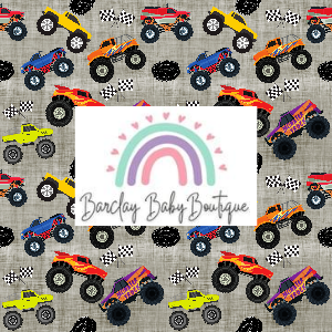 Monster Trucks Fabric TODDLER/Pre-School (12/18m - 5T) ALL Patterns