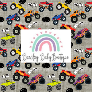 Monster Trucks Fabric CHILD (6y - 12y) ALL Patterns