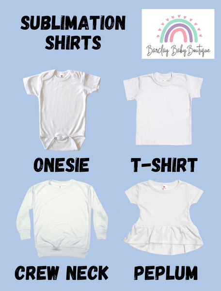 Mean One Neon Onesie, Basic T-shirt, Crew Neck, and Peplum White shirt SUBLIMATION