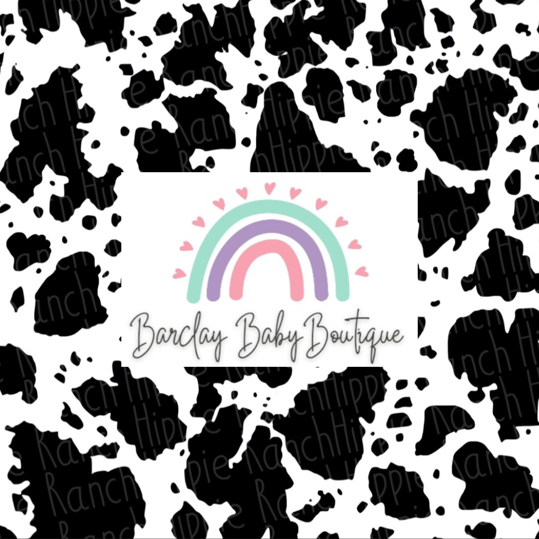 Cow Print Fabric TODDLER/Pre-School (12/18m - 5T) ALL Patterns