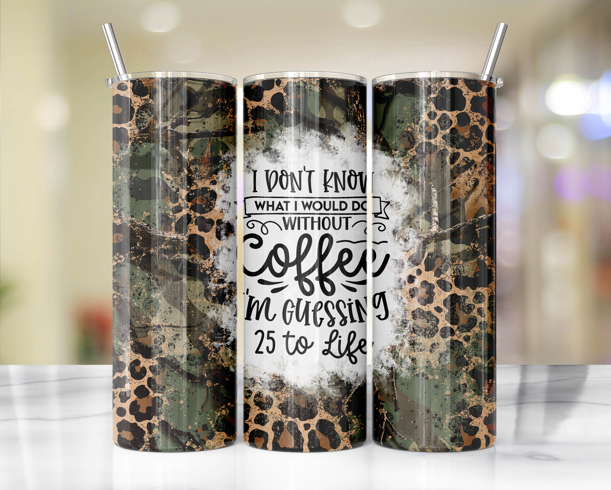 'I dont know what I would do worhour my coffee...'  Tumbler 20oz or 30oz