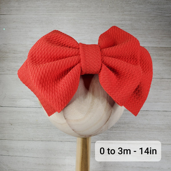 Bow 4.5in Headband or Clip - Green