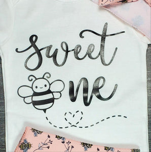 RTS 12m ' Sweet One' Bee Onesie