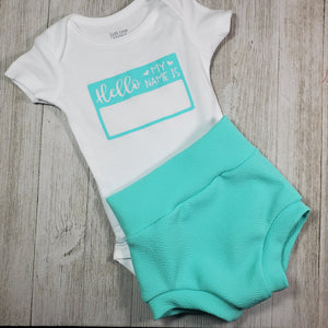 Newborn outfit - "Hello My Name is" Outfit
