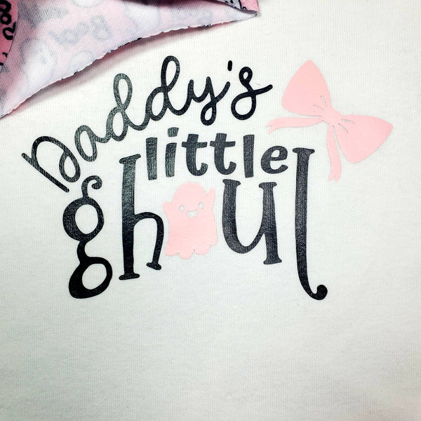 RTS "Daddy's Little Ghoul" Onesie  6 month Long Sleeve