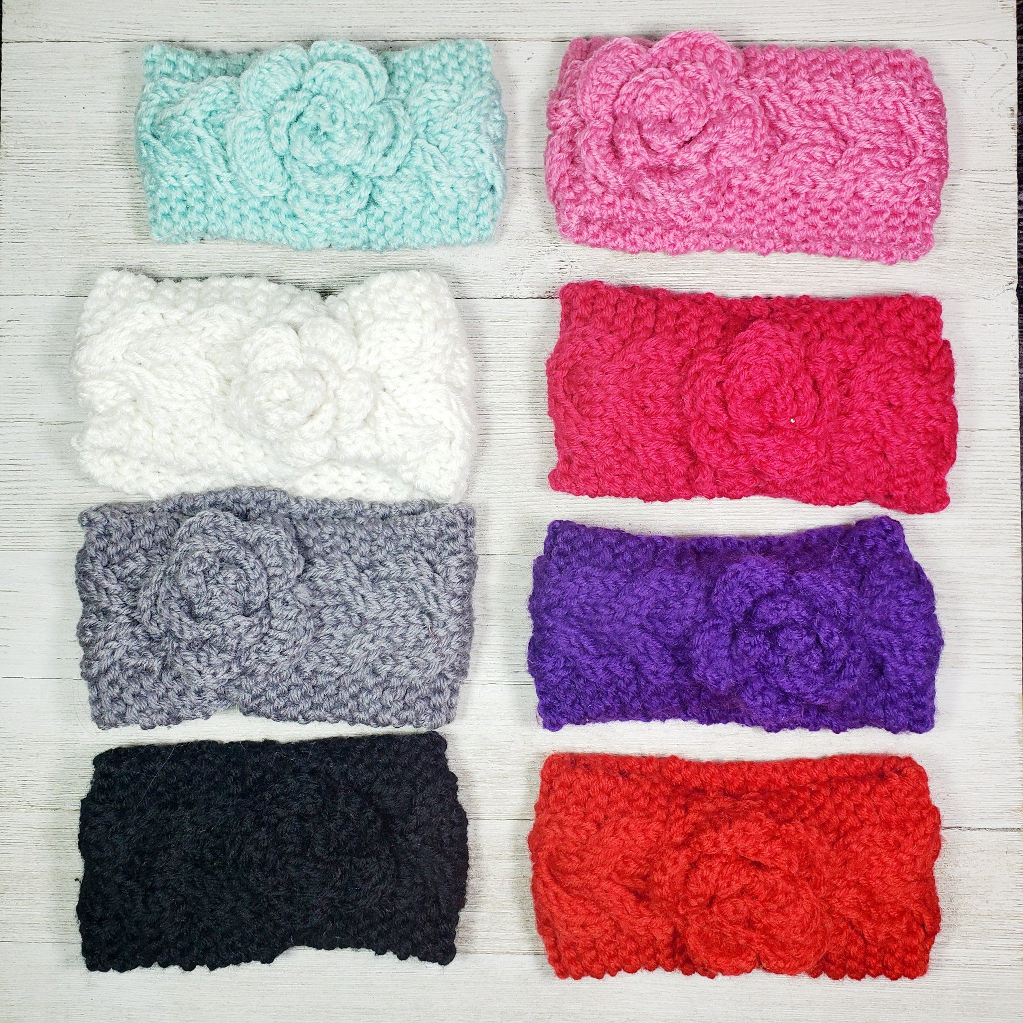 Flower Crochet Headband