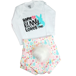 'Some bunny loves me' Onesie or Toddler T-shirt VINYL