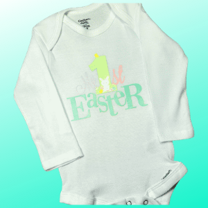 RTS 'My 1st Easter' onesie long sleeve 6-9m