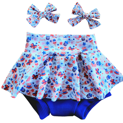 Sweet Land of Liberty  - Bow, Bummie or Bummie Skirt