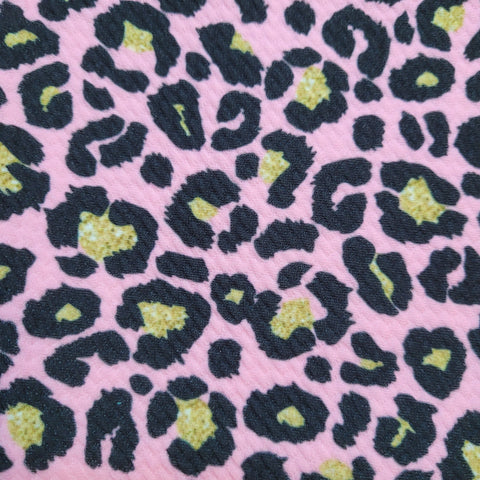 Pink & Gold Cheetah Fabric INFANT (0/3m to 12/18m) Bummie, Bummie Skirt, Shorts, Leggings, or Joggers