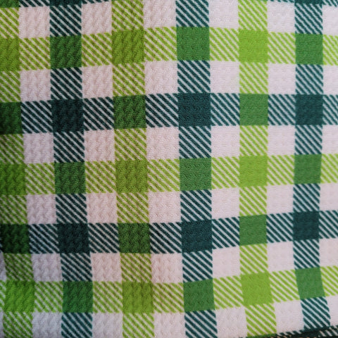 Green Plaid Fabric INFANT (0/3m to 12/18m) Bummie, Bummie Skirt, Shorts, Leggings, or Joggers
