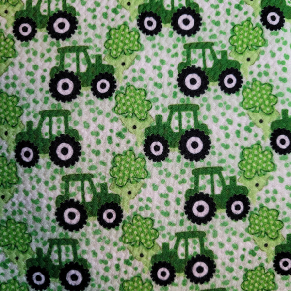Shamrock Tractors Fabric TODDLER/CHILD (18/24m - 6T) Bummie, Bummie Skirt, Shorts, Leggings or Joggers