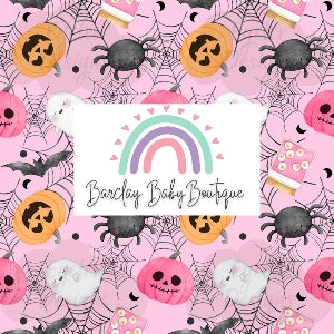Pink Halloween Fabric TODDLER/CHILD (18/24m - 6T) ALL Patterns