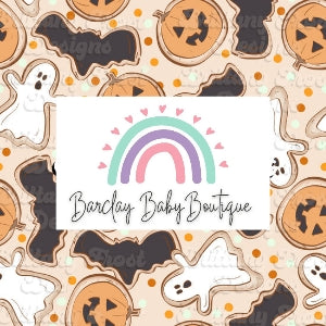 Halloween Cookie Fabric INFANT (0/3m to 12/18m) ALL Patterns