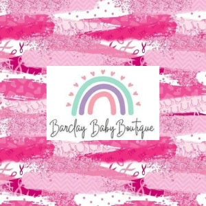 Breast Cancer Awareness brushstrokes Fabric TODDLER/CHILD (18/24m - 6T) ALL Patterns
