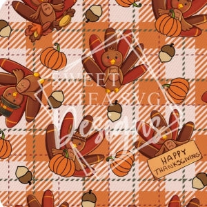 Turkey plaid Fabric TODDLER/CHILD (18/24m - 6T) ALL Patterns