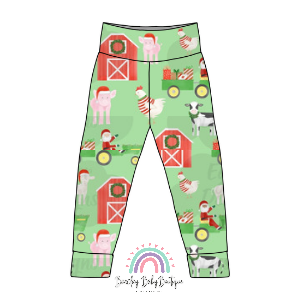 Santa Farm Fabric TODDLER/CHILD (18/24m - 6T) ALL Patterns