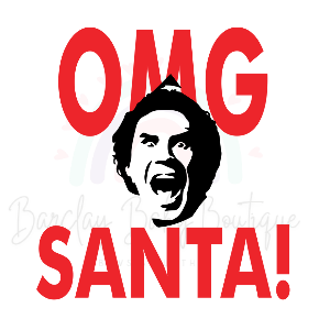 'OMG Santa' Onesie, Basic T-shirt and Peplum shirt SUBLIMATION