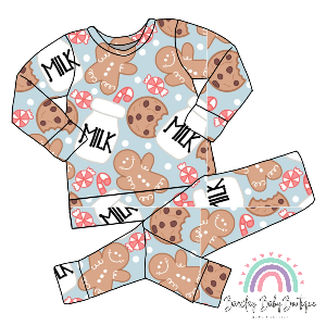 Milk and Cookies TODDLER/CHILD (18/24m - 6T) ALL Patterns