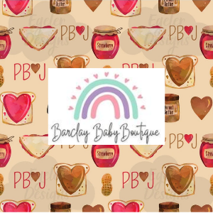 PB & J Valentine Fabric CHILD (6y - 12y)