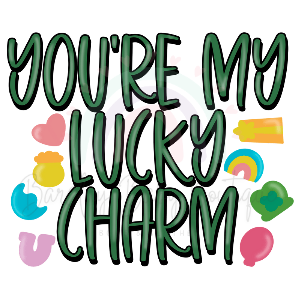 'You're my Lucky Charm' GREY Onesie, Tank Top, and Basic T-shirt SUBLIMATION