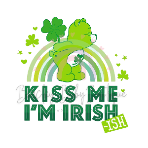 CB 'Kiss me Im Irish-ish' WHITE Onesie, Tank Top, Basic T-shirt and Peplum shirt SUBLIMATION