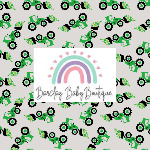 Green Tractor Fabric INFANT (Preemie, Newborn, 0 /3m to 9/12m) ALL Patterns
