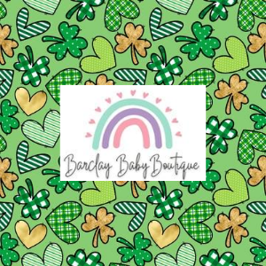 Shamrock Medley Fabric INFANT (Preemie, Newborn, 0 /3m to 9/12m) ALL Patterns