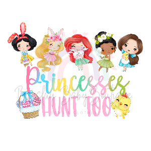 'Princesses hunt too' Bunny WHITE Onesie, Tank Top, Basic T-shirt and Peplum shirt SUBLIMATION