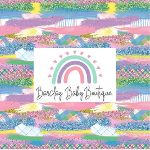 Spring Brushstrokes Fabric TODDLER/Pre-School (12/18m - 5T) ALL Patterns