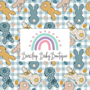 Plaid Bunny Fabric INFANT (Preemie, Newborn, 0 /3m to 9/12m) ALL Patterns