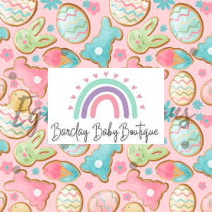 Bunny Cookies Fabric INFANT (Preemie, Newborn, 0 /3m to 9/12m) ALL Patterns