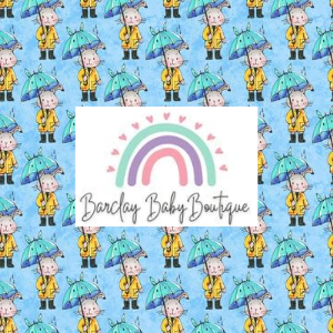 Blue Rain Bunny Spring Fabric INFANT (Preemie, Newborn, 0 /3m to 9/12m) ALL Patterns