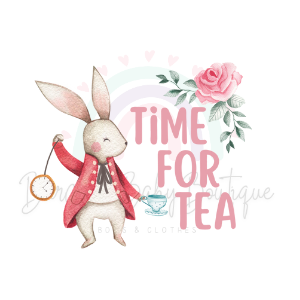 Alice 'Time for Tea' WHITE Onesie, Basic T-shirt and Peplum shirt SUBLIMATION