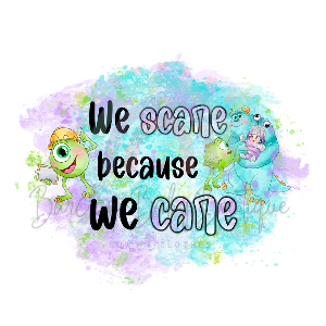 .onster 'we scare because we care' WHITE Onesie, Basic T-shirt and Peplum shirt SUBLIMATION