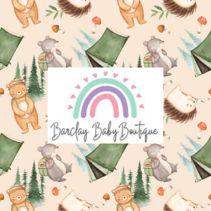 'Beary Adventurous' Fabric INFANT (Preemie, Newborn, 0 /3m to 9/12m) ALL Patterns