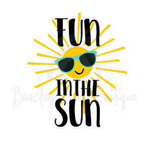 'Fun in the Sun' Mouse WHITE Onesie, Tank Top, Basic T-shirt and Peplum shirt SUBLIMATION