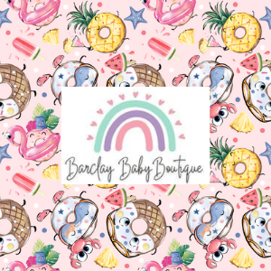 Summer Donuts Fabric CHILD (6y - 12y) ALL Patterns