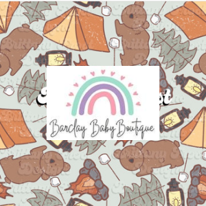 Bear Camping Fabric INFANT (Preemie, Newborn, 0 /3m to 9/12m) ALL Patterns