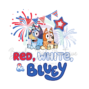 BLU Red White Blue  WHITE Onesie, Basic T-shirt and Peplum shirt SUBLIMATION