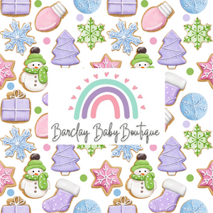 Christmas Cookies Fabric INFANT (0/3m to 12/18m) ALL Patterns