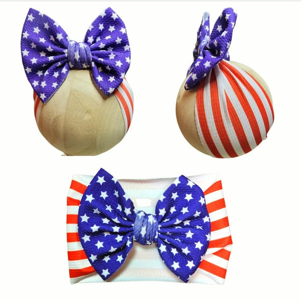 Stars and Stripes Fabric - Bow or Bummie