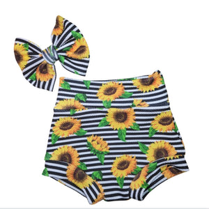 Sunflower Strip Fabric TODDLER/CHILD (18/24m - 6T) ALL Patterns