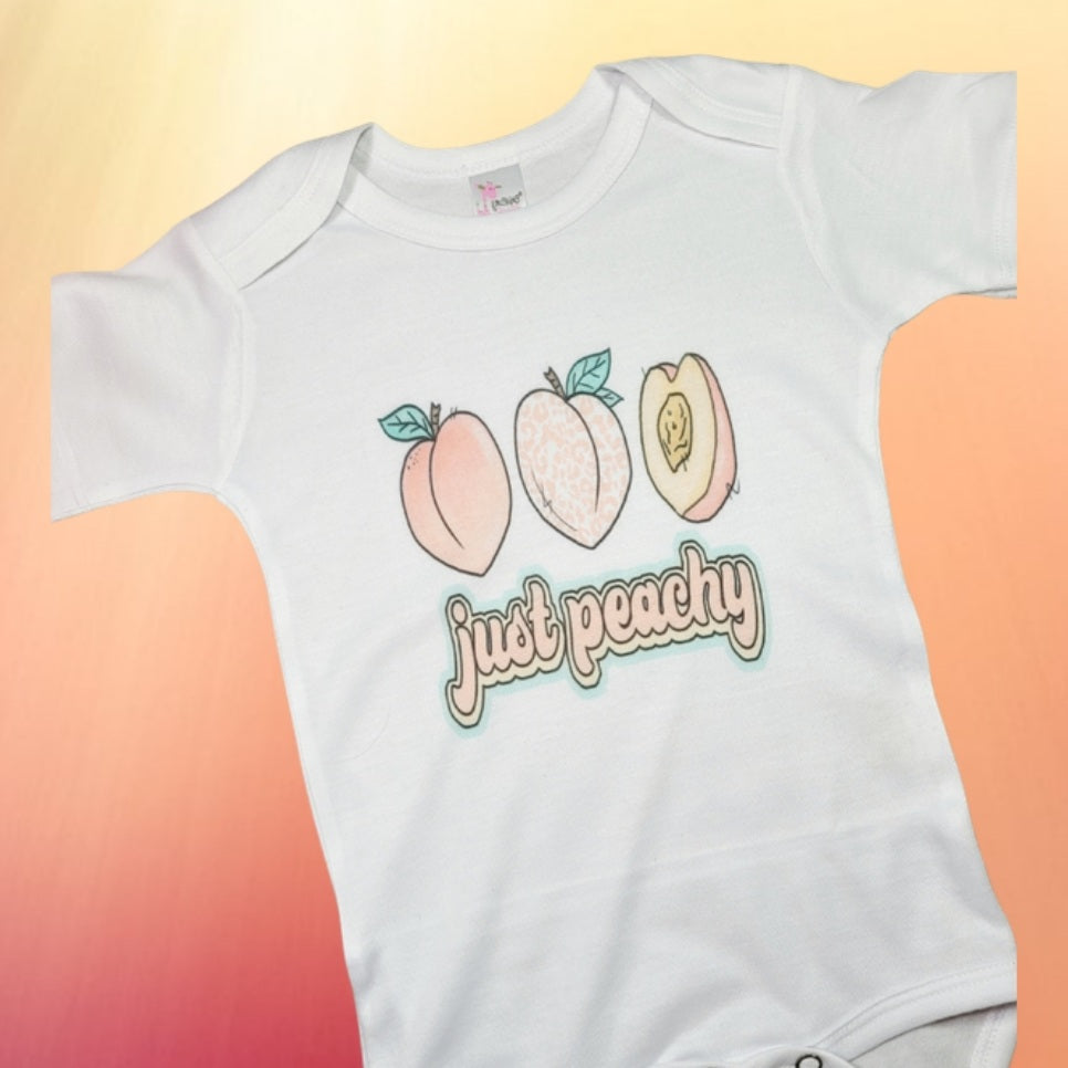'Just Peachy' - onesie or toddler t-shirt
