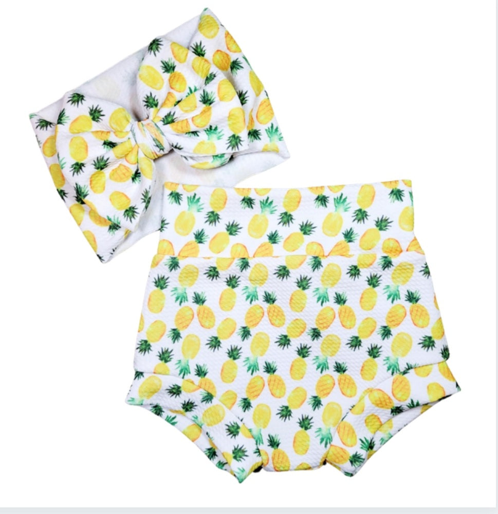 Pineapple Fabric - Bow, Bummie or Bummie Skirt