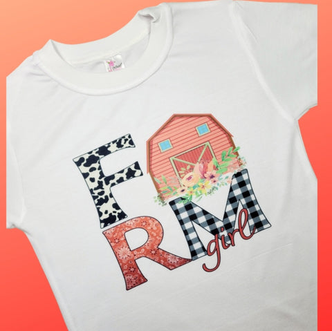RTS 'Farm Girl'- onesie or  t-shirt
